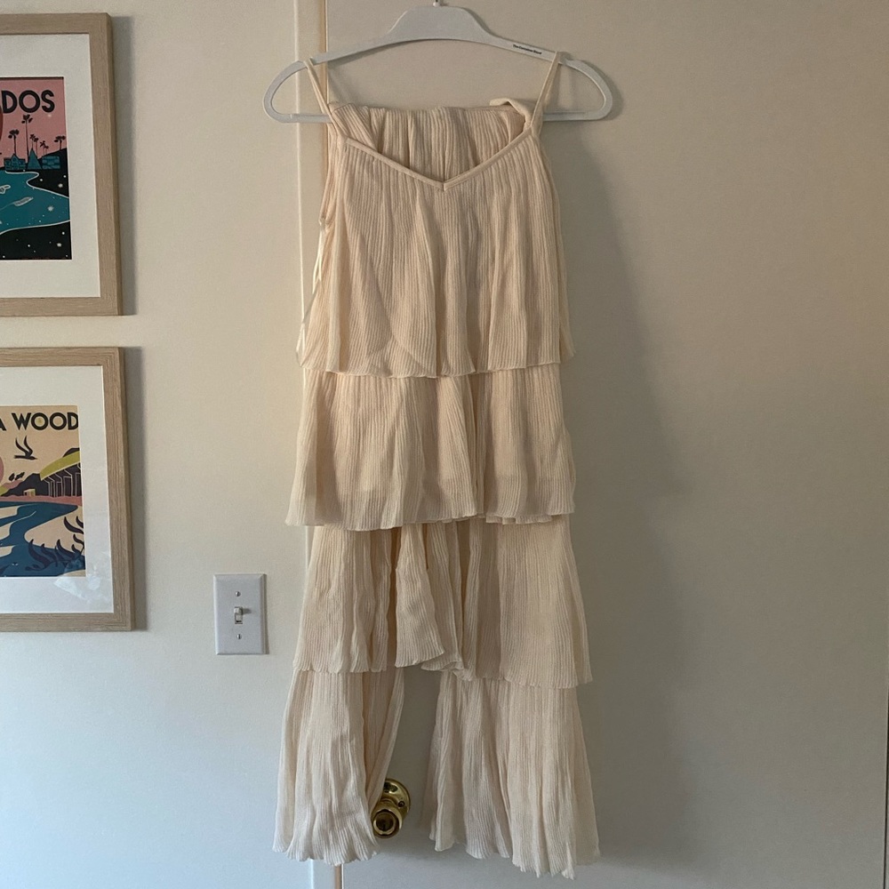 Zara two-piece matching ruffle set, top and pants